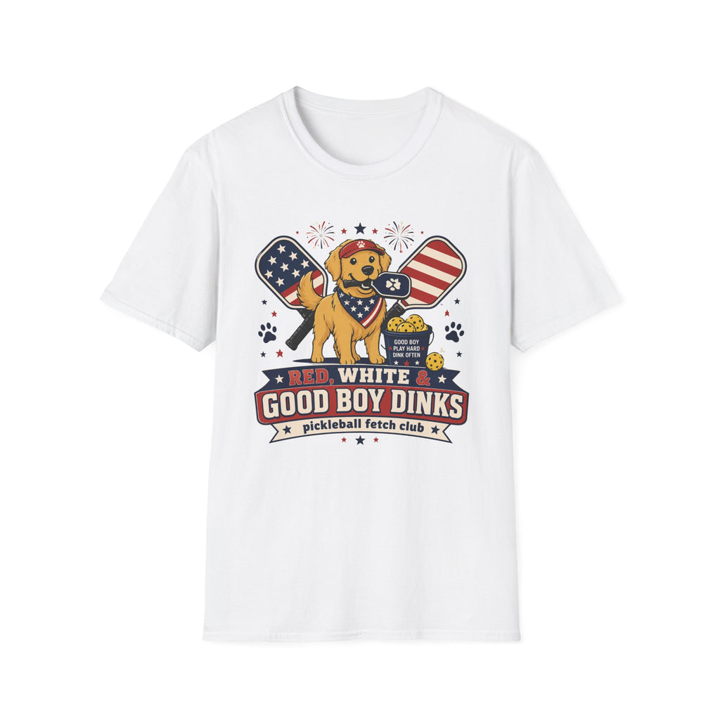 Red White & Good Boy Dinks T-Shirt