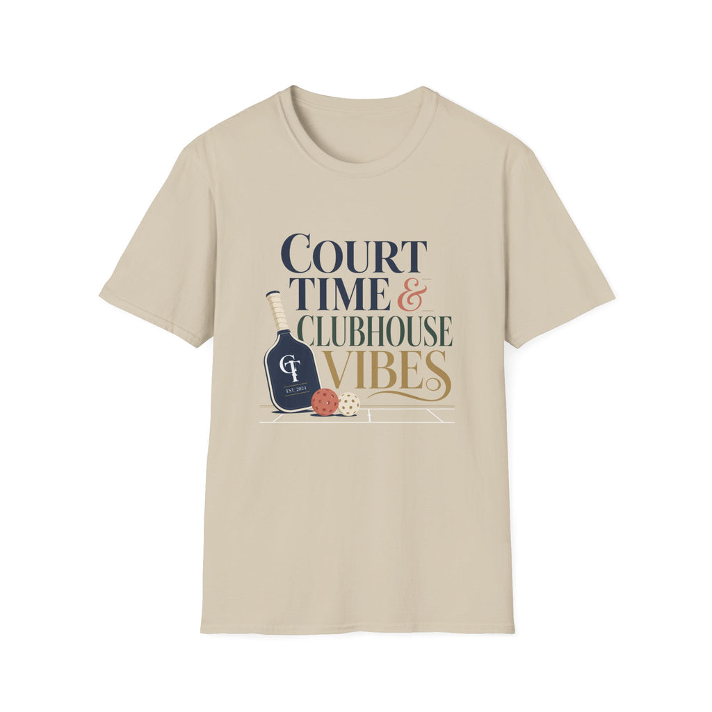 Court Time & Clubhouse Vibes T-Shirt