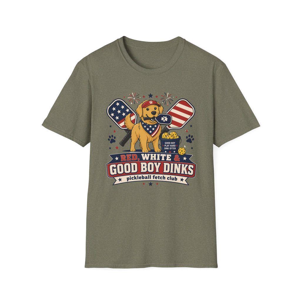 Red White & Good Boy Dinks T-Shirt