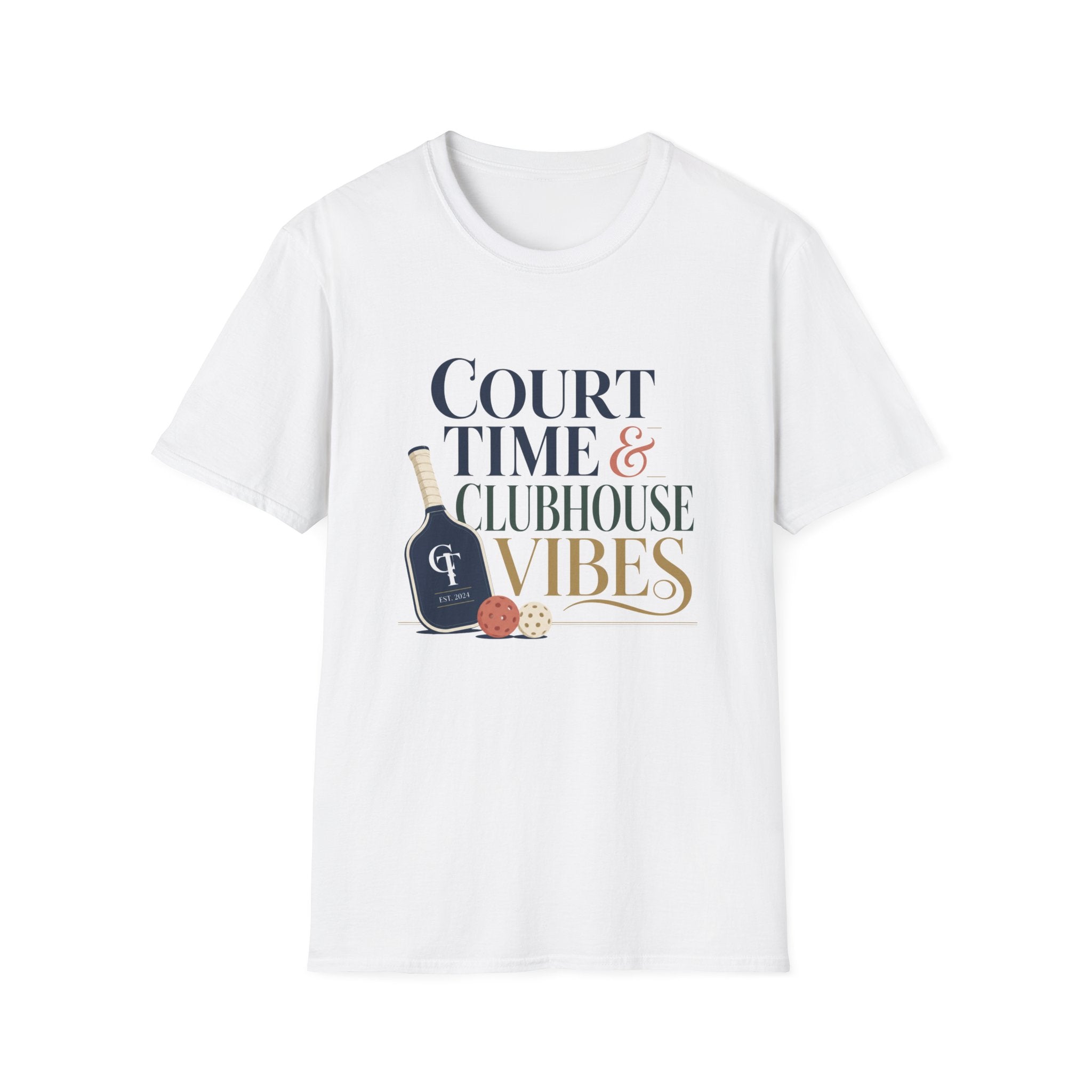Court Time & Clubhouse Vibes T-Shirt