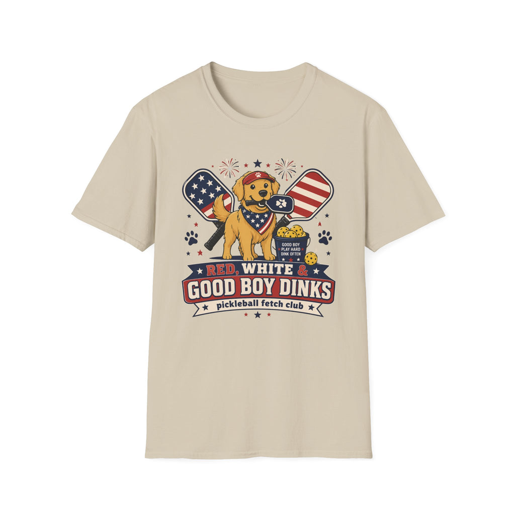 Red White & Good Boy Dinks T-Shirt
