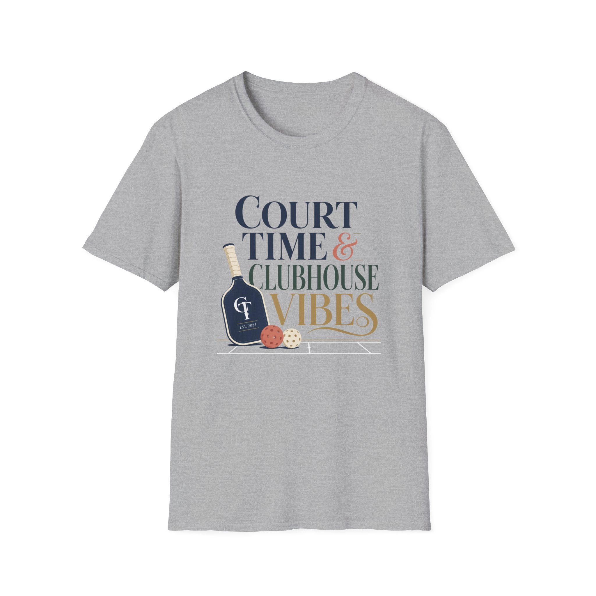 Court Time & Clubhouse Vibes T-Shirt