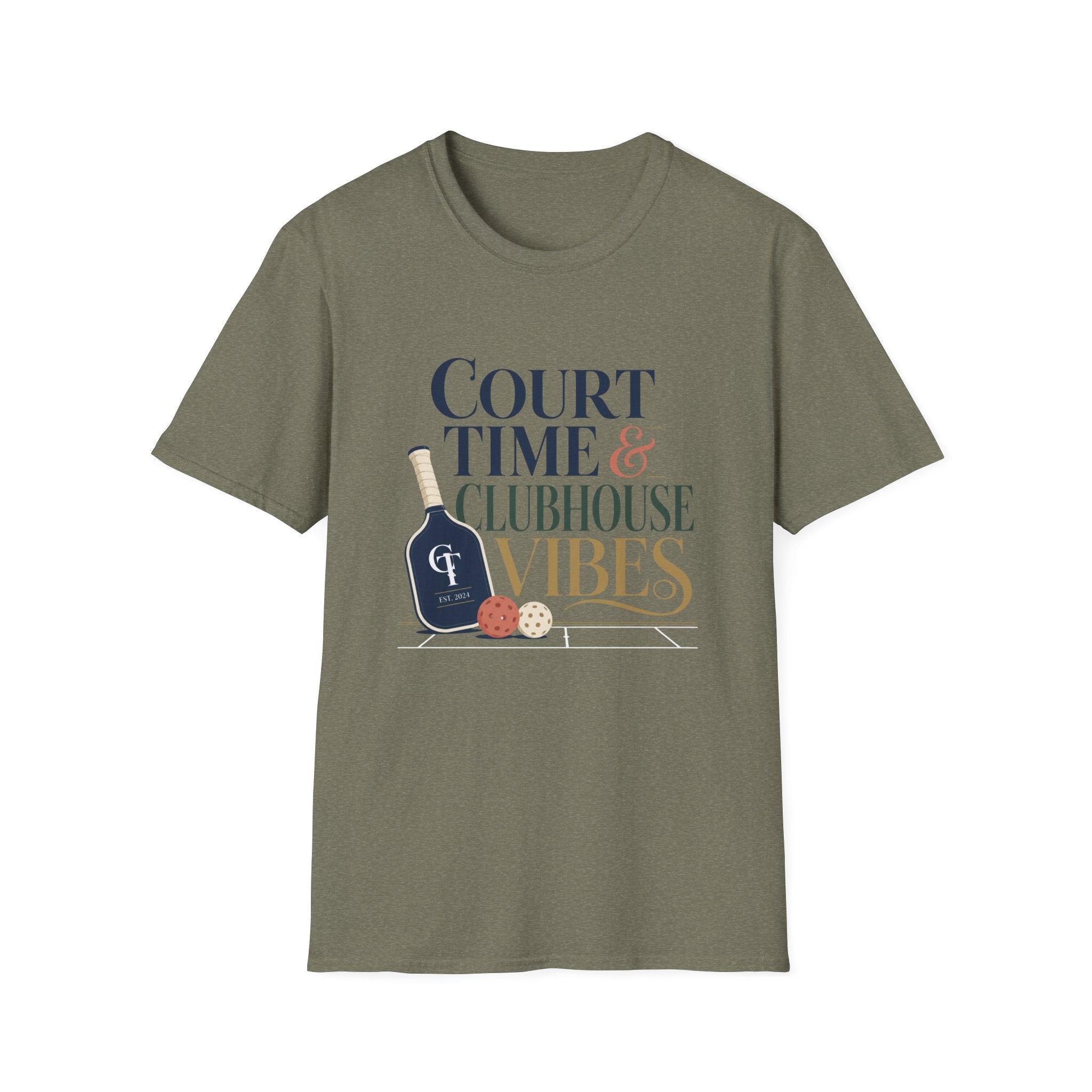 Court Time & Clubhouse Vibes T-Shirt
