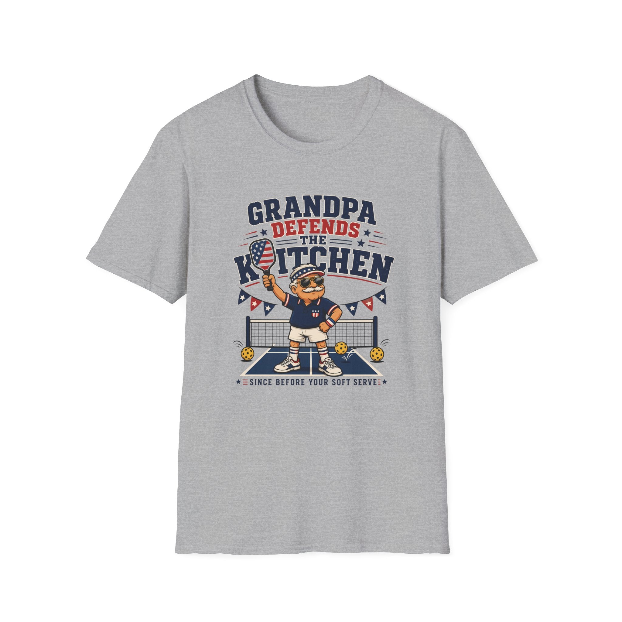 Grandpa Defends The Kitchen T-Shirt