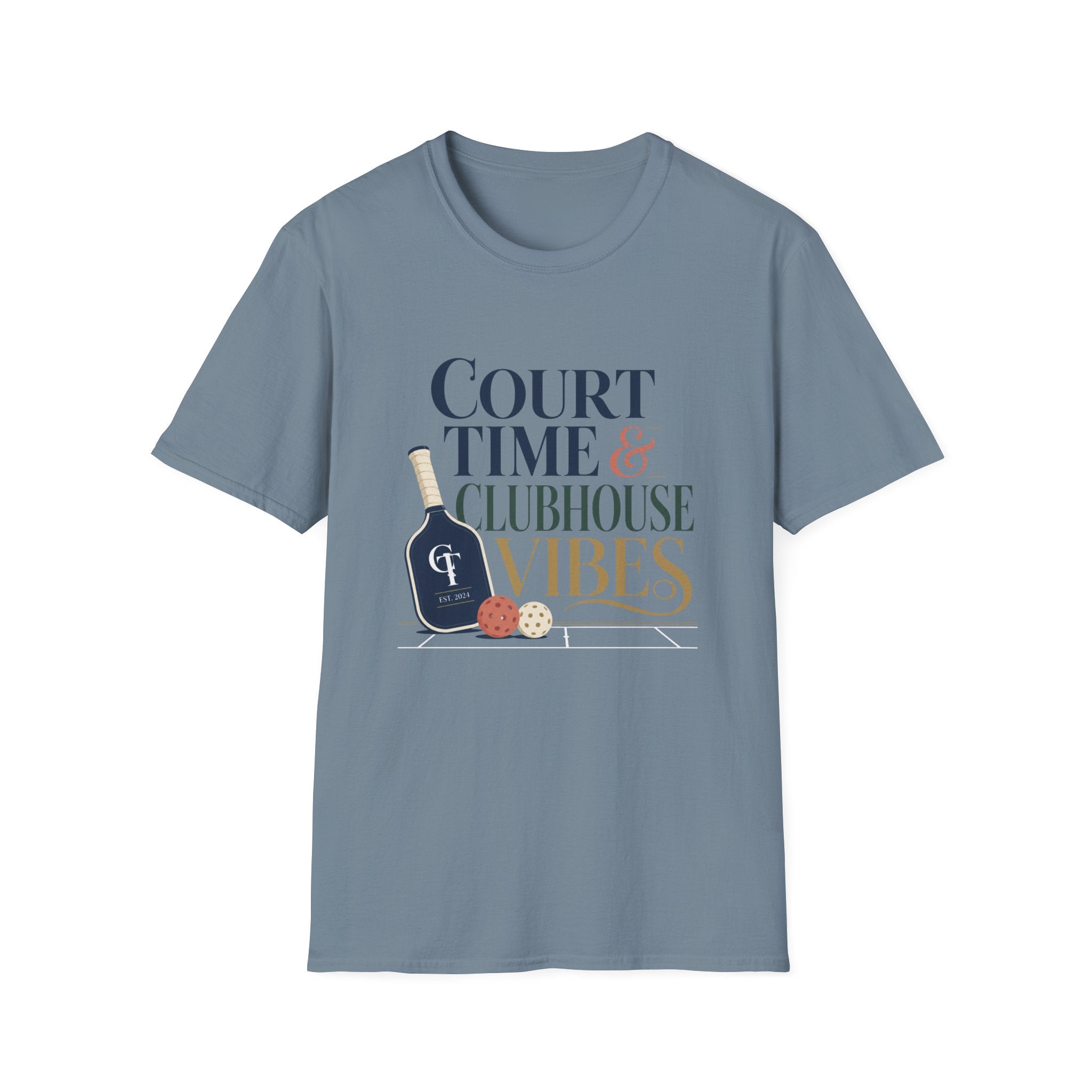 Court Time & Clubhouse Vibes T-Shirt