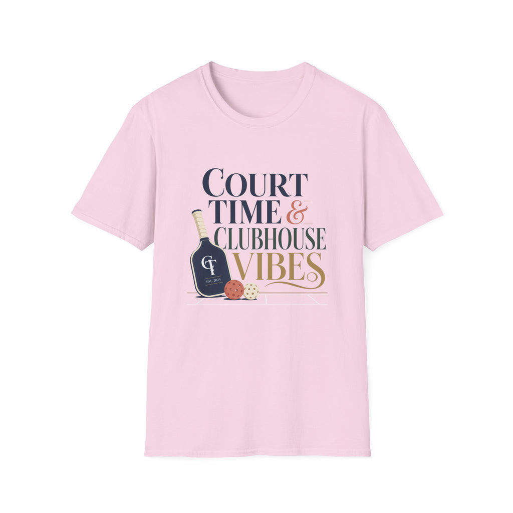Court Time & Clubhouse Vibes T-Shirt